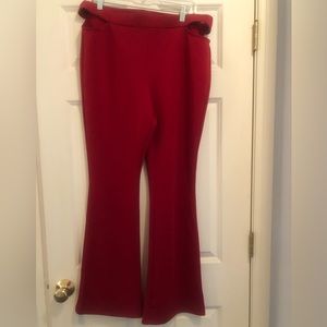 Wild Fable red polyester pant with cutout at waist, XXL